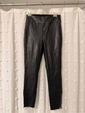 Abercrombie & Fitch Black Faux Leather Skinny Pants